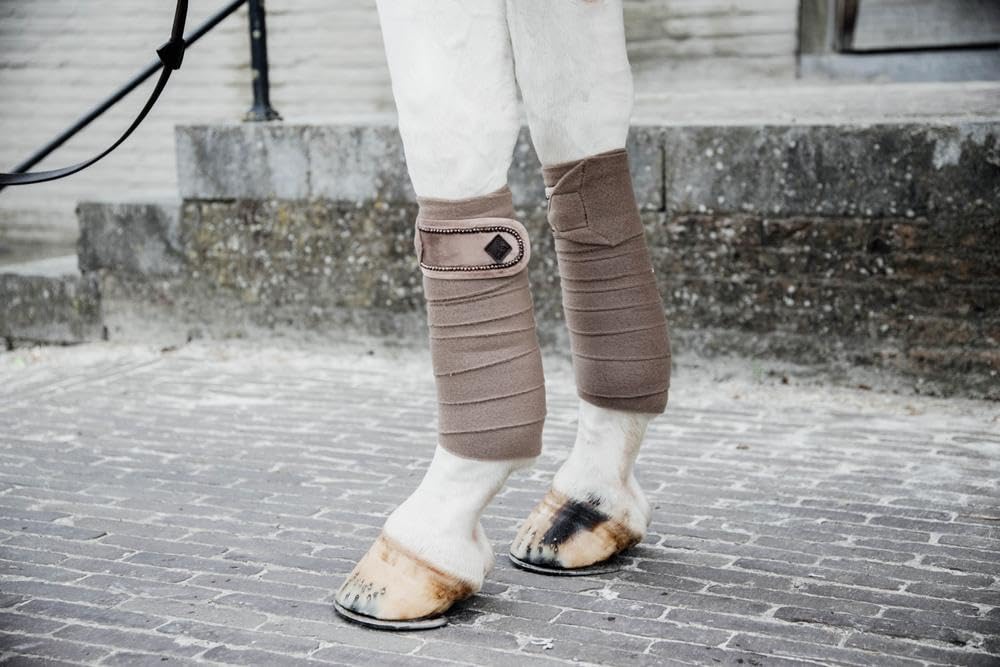 Kentucky - Fleecebandagen Velvet Pearls beige