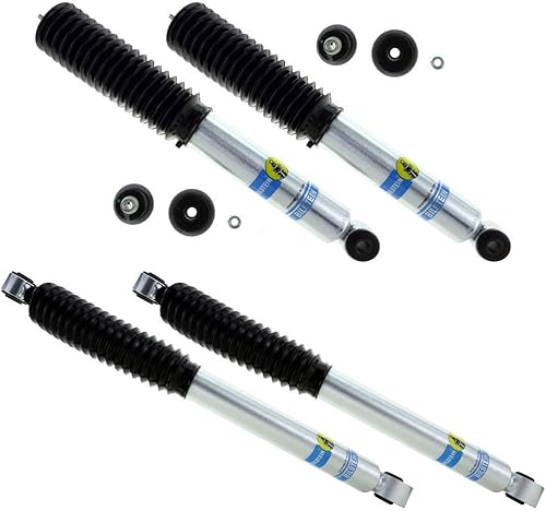 Bilstein 24-186735/24-186742 Juego de amortiguadores de suspensión delanteros y traseros serie B8 5100 para modelos seleccionados Silverado/Sierra