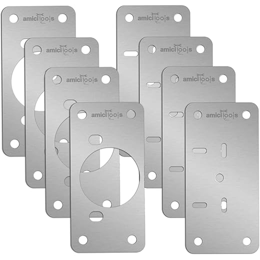 Hinge Repair Plate Kit - 8 Pcs