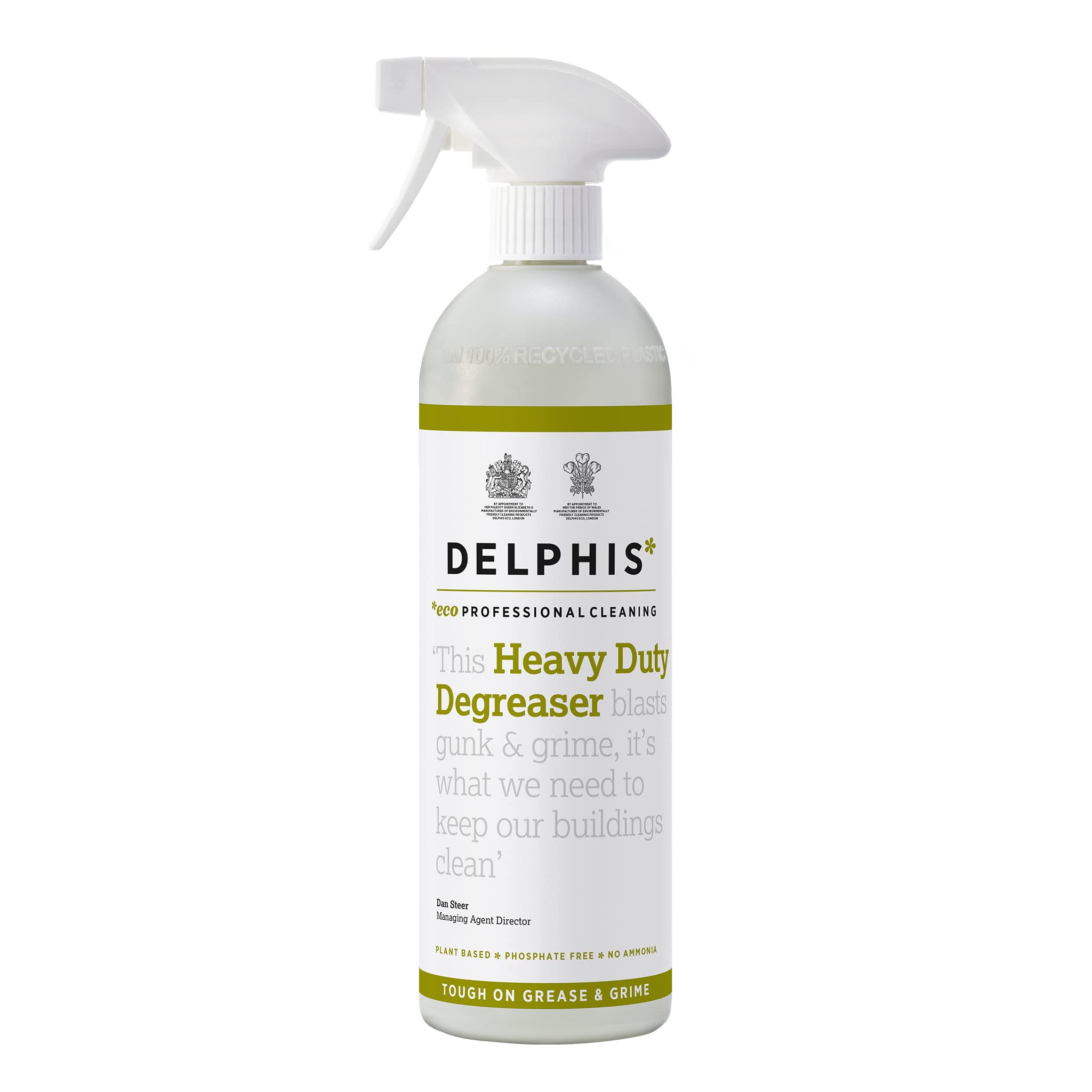Delphis Eco Heavy Duty Kitchen Degreaser - Plant-based, Vegan Degreaser Cleaning Spray, Free from Fragrances, Dyes and Petroleum Solvents, 700 ml
