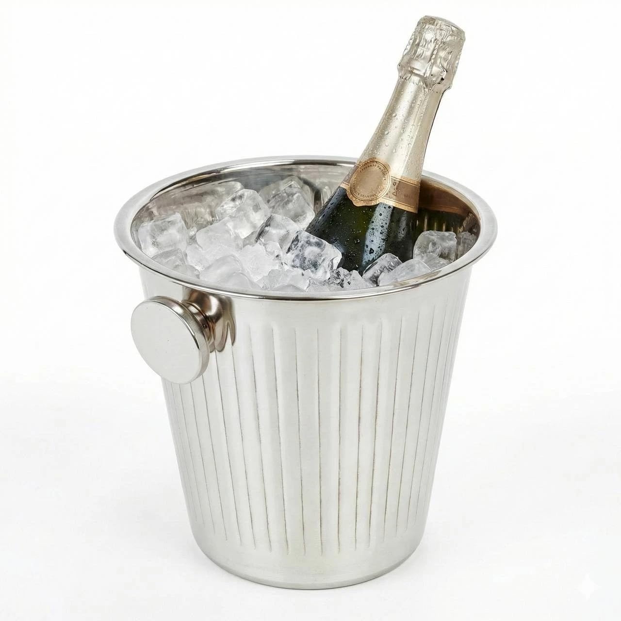 URBNLIVING Stainless Steel Champagne Cooler Bucket – Ice Wine Chiller Bottle Holder for Parties, Events & Home Bar