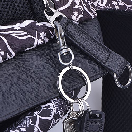 Outus 5 Pezzi 32 mm Portachiavi di Titanio Anelli