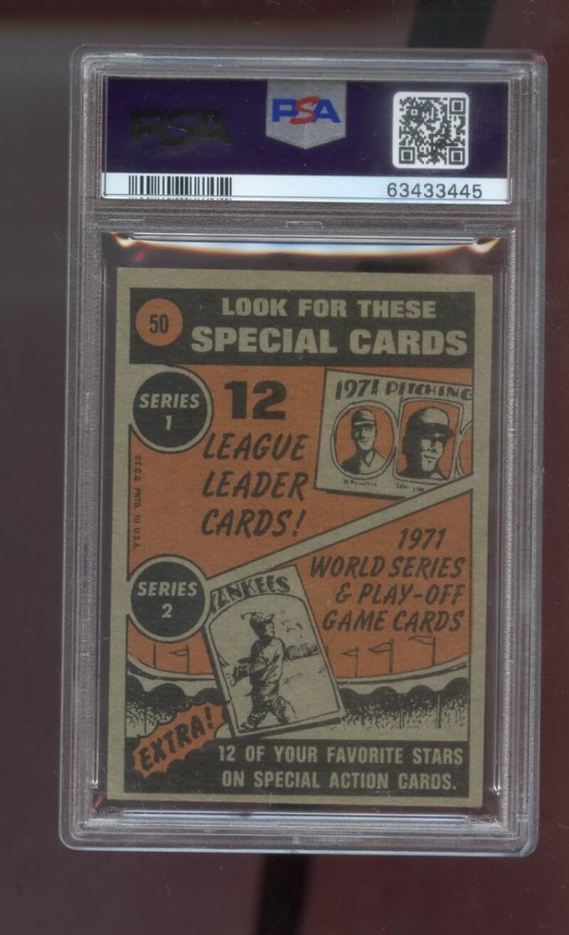 1972 Topps #50 Willie Mays In Action IA PSA 6 Graded Baseball Card MLB San Francisco Giants
