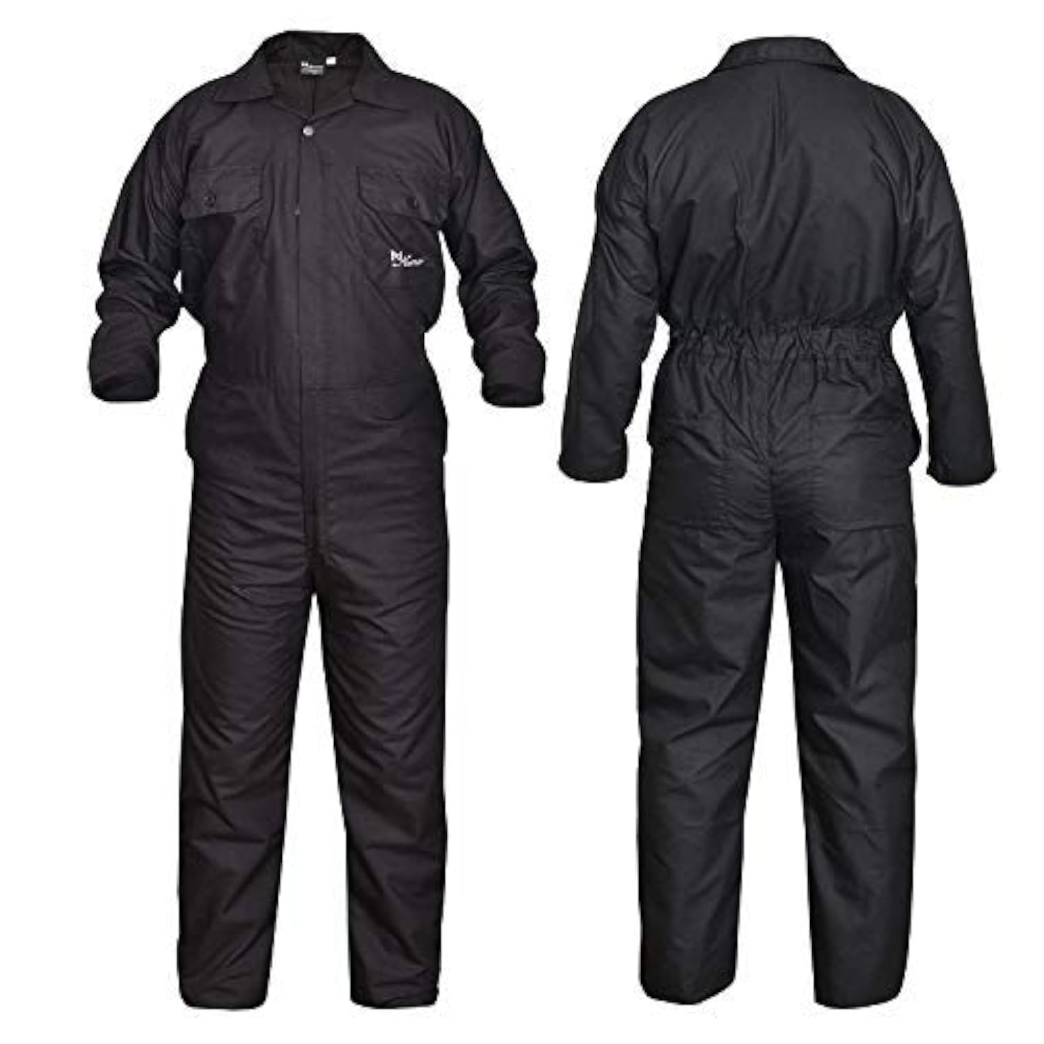 Noir pour Hommes Combinaison Ensembles Costume de Chaufferie Salopette Vêtement Travail Mechanics Bleu de Travail