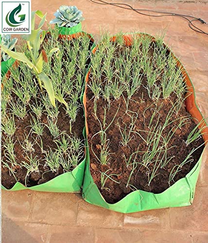 COIR GARDEN-Terrace Gardening HDPE Grow Bags for Vegetable Plants (18"x12"x8" Inches) - [46cms(L) X30cms(W) X20cms(H)] - Pack of 4