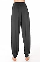 Vista 50 de Pantalones de algodón para mujer, elásticos, suaves, para yoga, deportes Gris