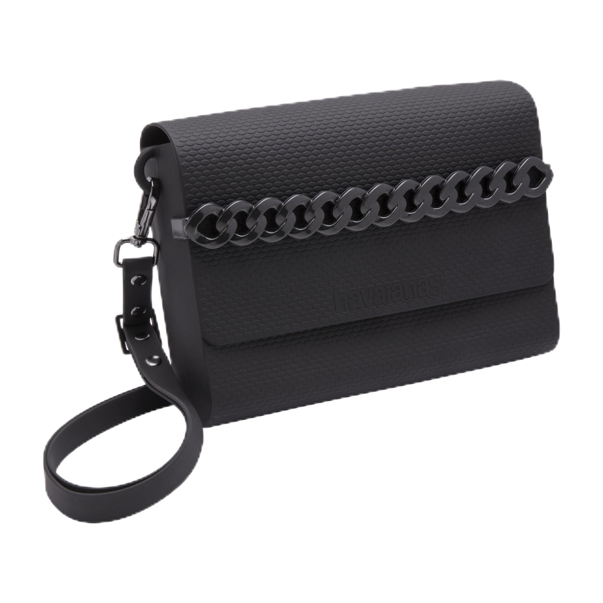 Havaianas - Casual Bag, Borsa in Silicone da Donna con Catenella da Polso e Tracolla Regolabile, Elegante, Chiusura di Sicurezza, Resistente all’Acqua