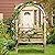 Moccha Wooden Garden Arch with Bench, 81.5 Inch Outdoor Pergola for Climbing Plants Flowers Vines, 2-Person Fir Wood Garden Arbor Trellis Wedding Arches for Backyard Party Decoration Ceremony