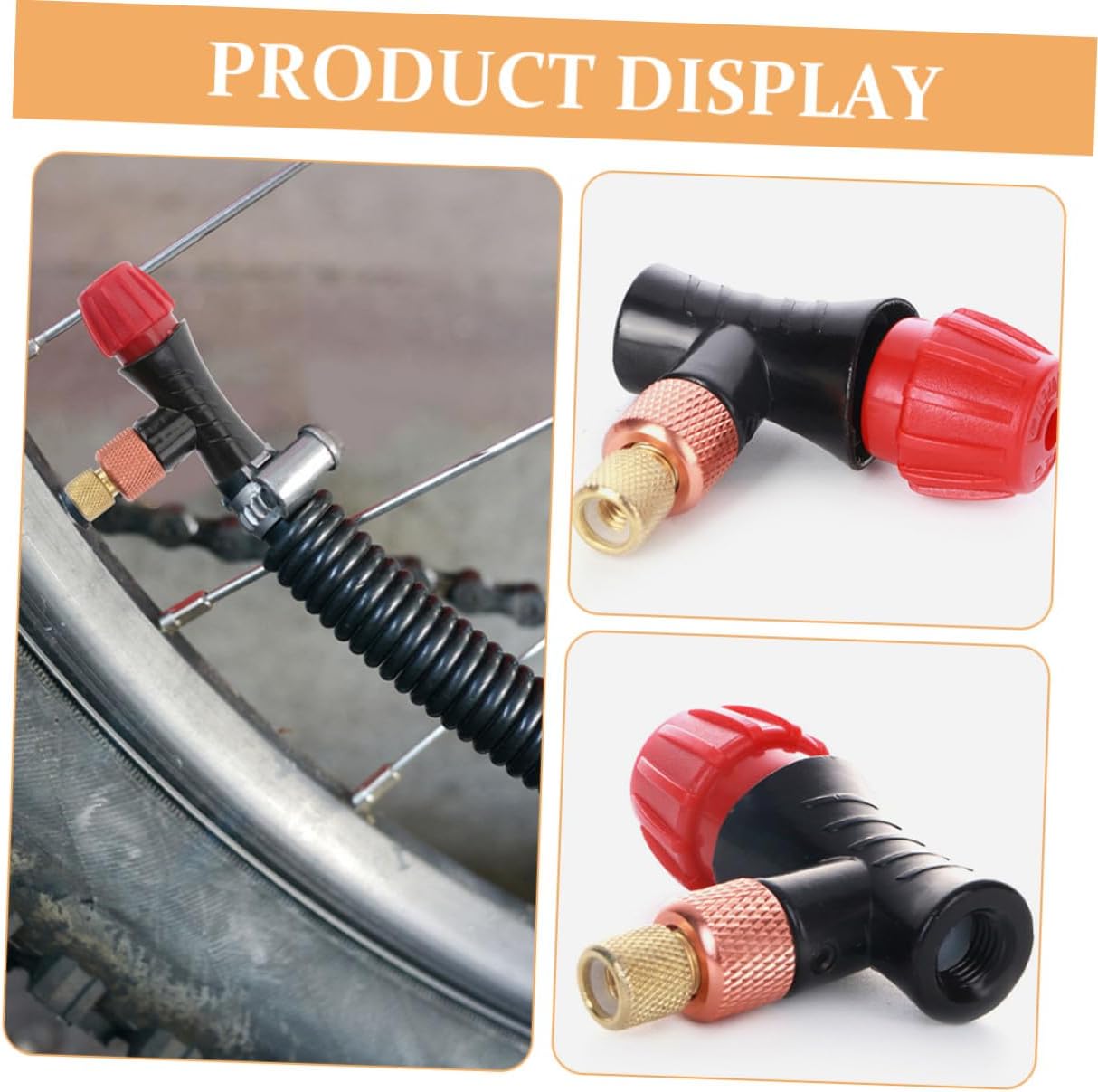 Totority Co2 Inflator with Foam Sleeve Lightweight Bicycle Tire Inflator Kit Cartridge Set for Road and Mountain Bikes Quick Inflation Accessory for Cycling Outdoors
