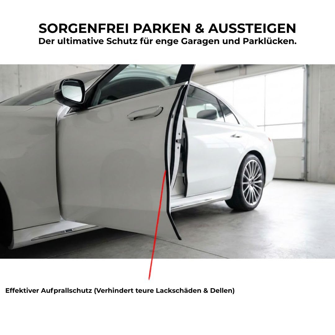 Türkantenschutz Auto – Flexibler Autotür Kantenschutz & Rammschutz – Türkantenschoner für optimalen Kratzschutz & Lackschutz