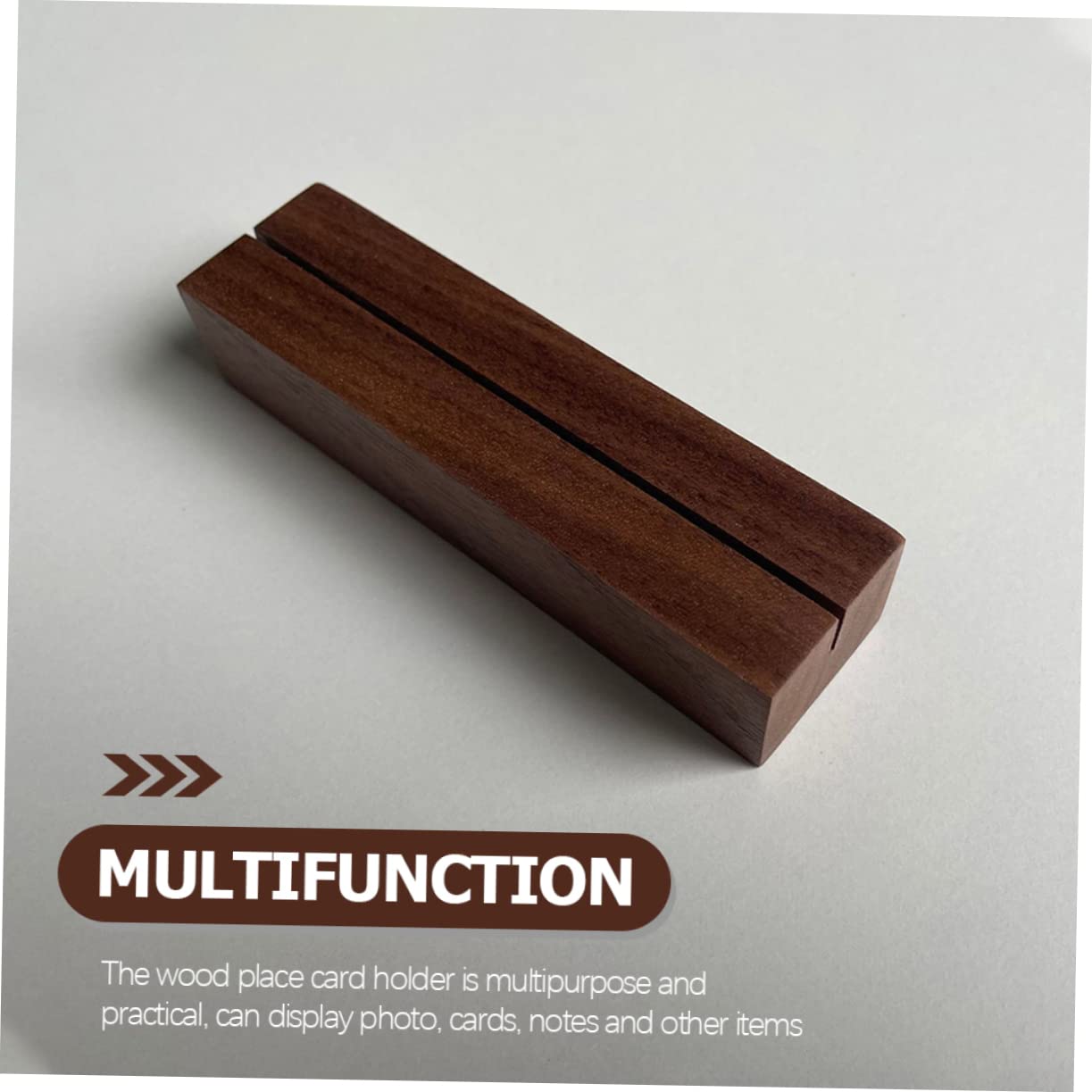 PRETYZOOM 2 Juegos de Soportes para Números de Mesa Tarjeteros de Madera Soportes para Letreros de Mesa Expositores para Tarjetas de Felicitación para El Hogar 12 Unidades