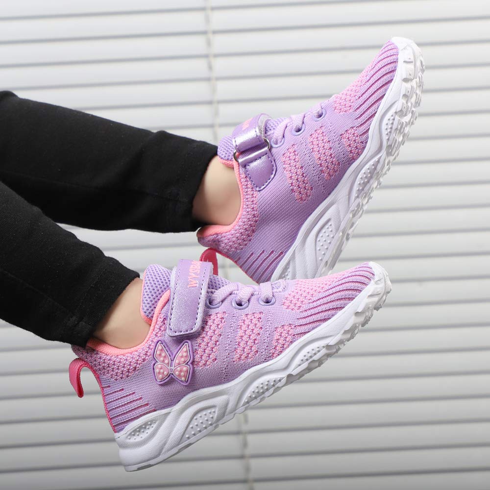 Turnschuhe Mädchen Sportschuhe Lauflernschuhe Atmungsaktiv Leichte Hallenschuhe Outdoor Sneaker Fitnessschuhe Tennisschuhe
