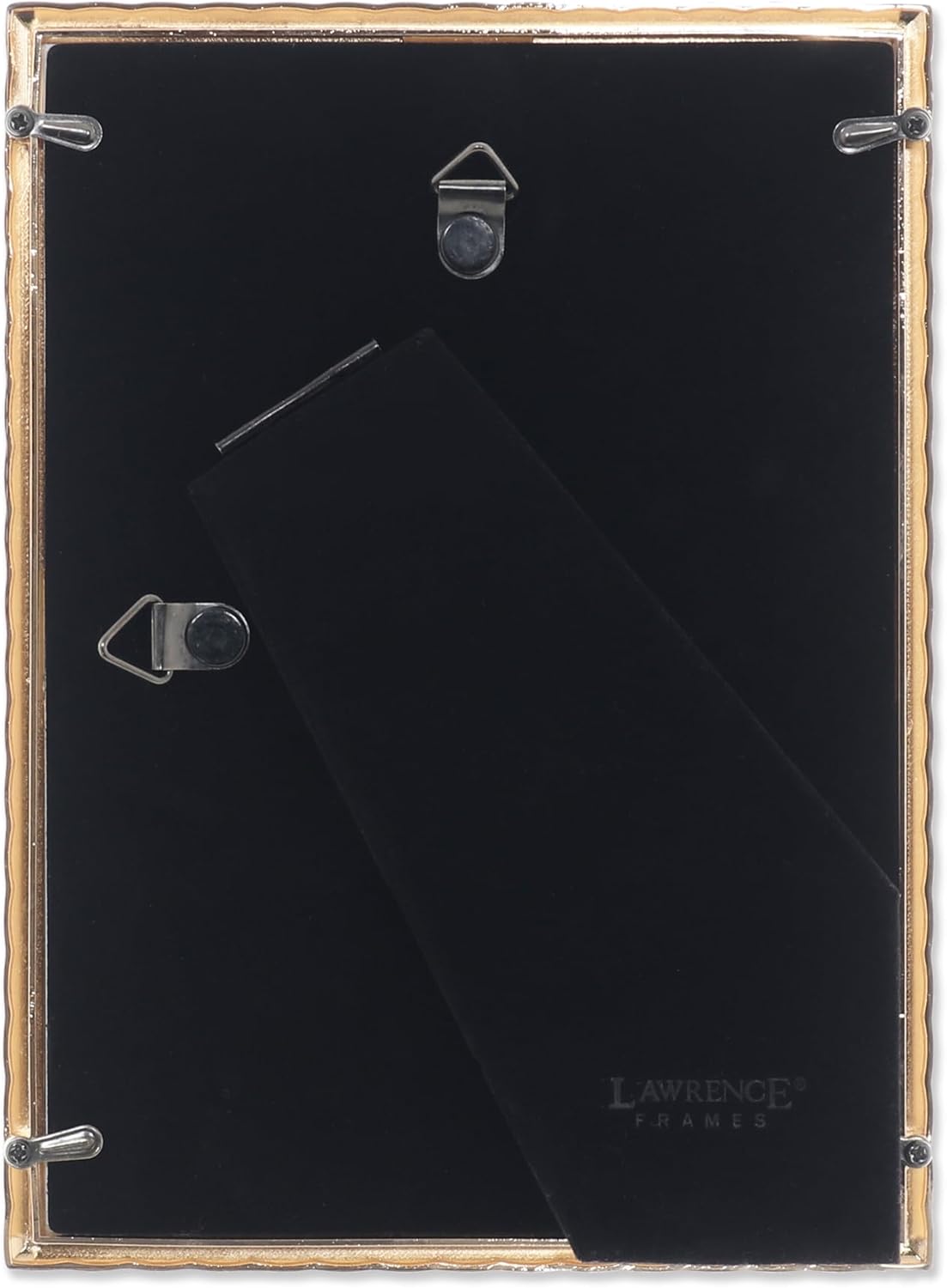 Lawrence Frames Metal Frame, Crisscross, Gold, 5x7