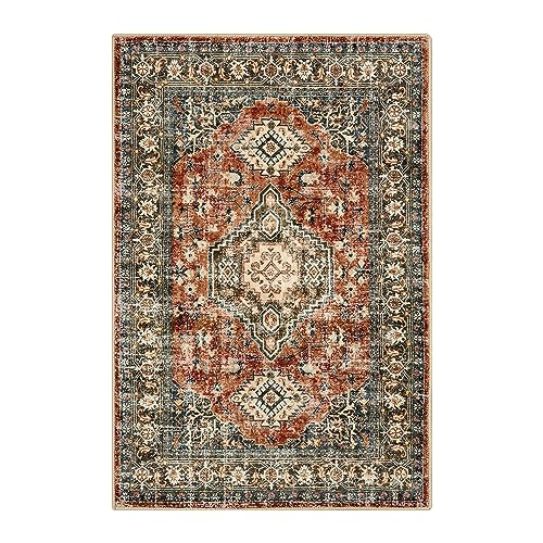 Lahome Oriental Washable Small Area Rug, 2x3 Rugs for Entryway Kitchen, Ultra-Thin Soft Indoor Door Mat Non Slip Throw Carpet for Bedroom Bathroom, Brick Red Lahome Oriental Washable Small Area Rug, 2x3 Rugs for Entryway Kitchen, Ultra-Thin Soft Indoor Door Mat Non Slip Throw Carpet for Bedroom Bathroom, Brick Red