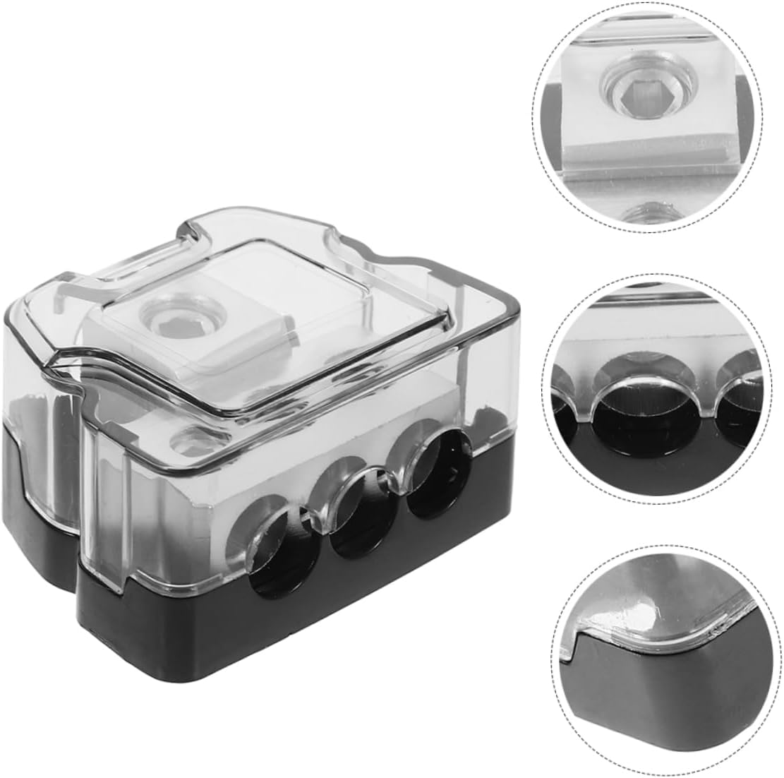 2pcs Car Audio Distribution Block Compact Ground Distributor for Easy Wiring Construction for Automotive Audio Setup
