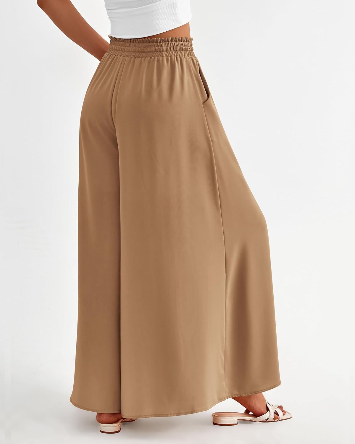 BTFBM Women Casual High Waist Wide Leg Pants 2026 Spring Summer Long Palazzo Pants Pocket Lounge Beach Vacation Clothes - Image 5