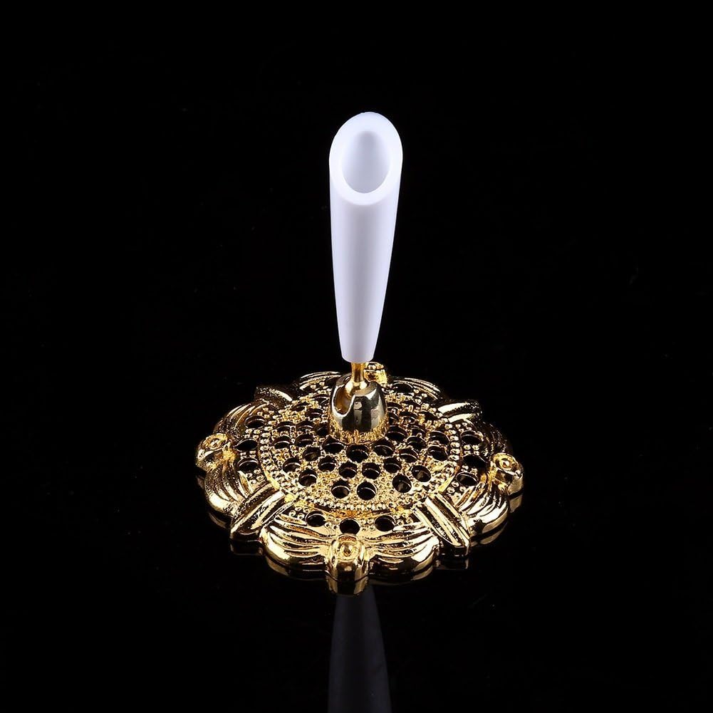 Yosoo Quill Pen White Signing Pen Wedding Reception Guest Pen with Gold/Silver Metal Base (Gold)