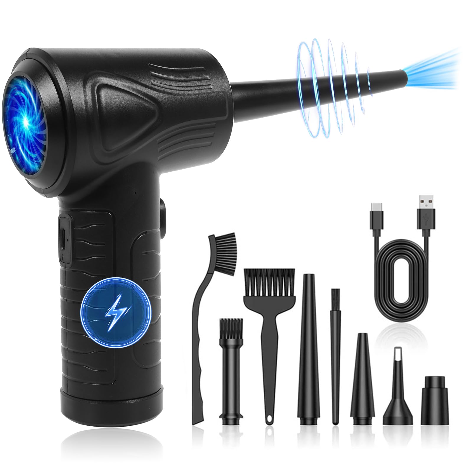 Schiuma Dépoussiéreur Électrique À Air Comprimé 180 000 Tr-Min, Mini