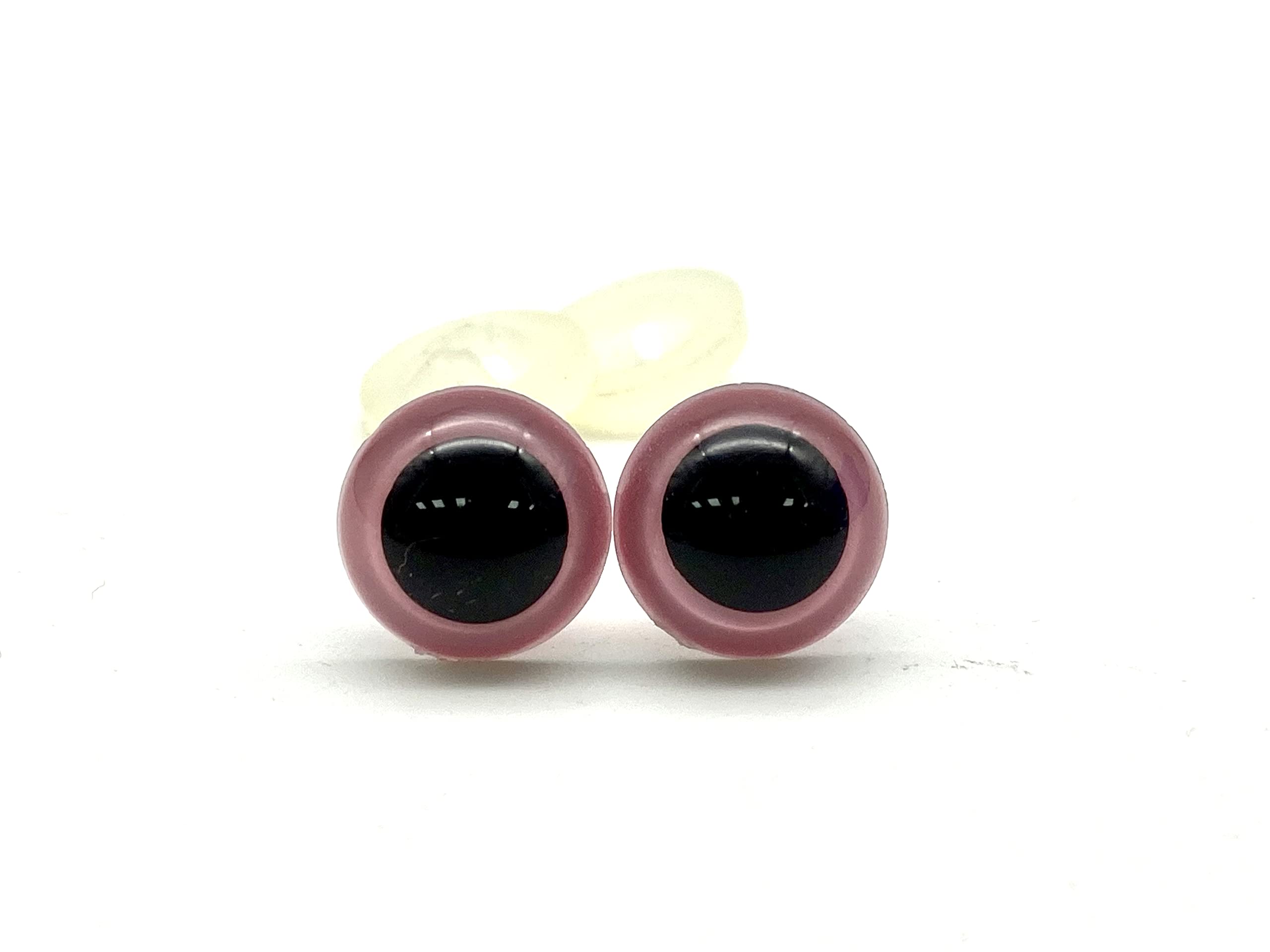3dancraftit Plastic Safety Eyes with washers 1/2" / 12mm 16 pcs Light pink EB65