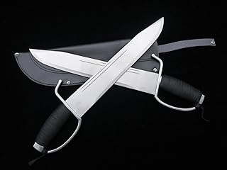 North Wing Chun Bart Cham Dao,Stainless Steel,Leather Scabbard,Training Equipment