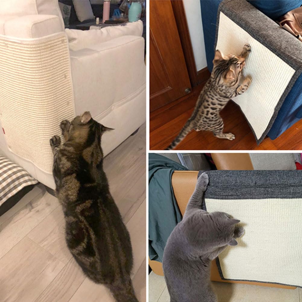Protectores de arañazos para muebles de gatos, almohadillas autoadhesivas para sofá, cama y alfombra