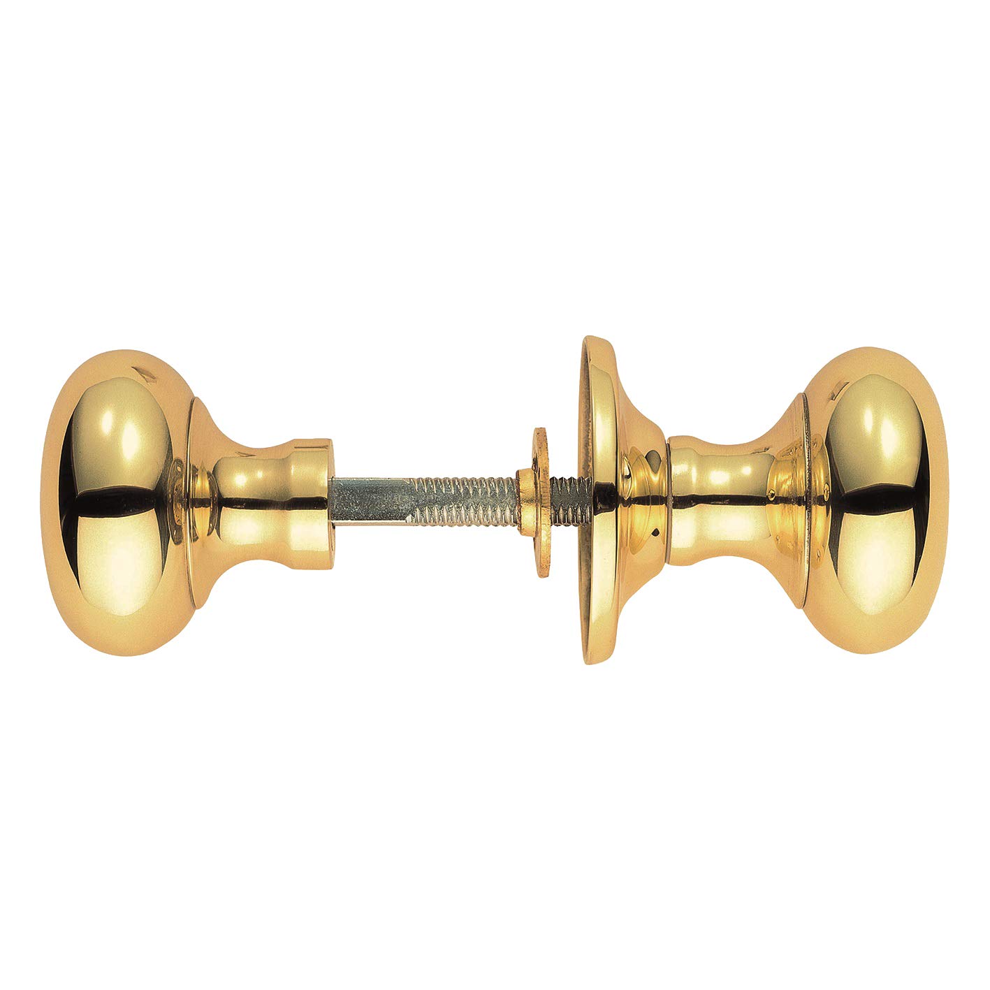 Victorian - MORTICE Rim KNOB Mushroom OTL (Polished Brass)