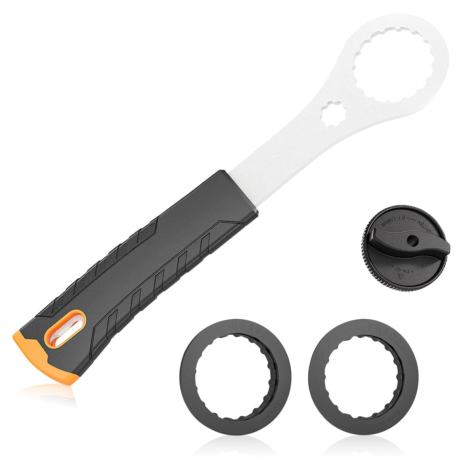 Euablfo Fahrrad Centerlock Werkzeug,Centerlock Werkzeug Bremsscheibe,mit 2 Adaptern und 1 Kurbelabdeckungswerkzeug, für Shimano für Hollowtech II/BB9000, BBR60 Fahrrad Tretlagerschlüssel