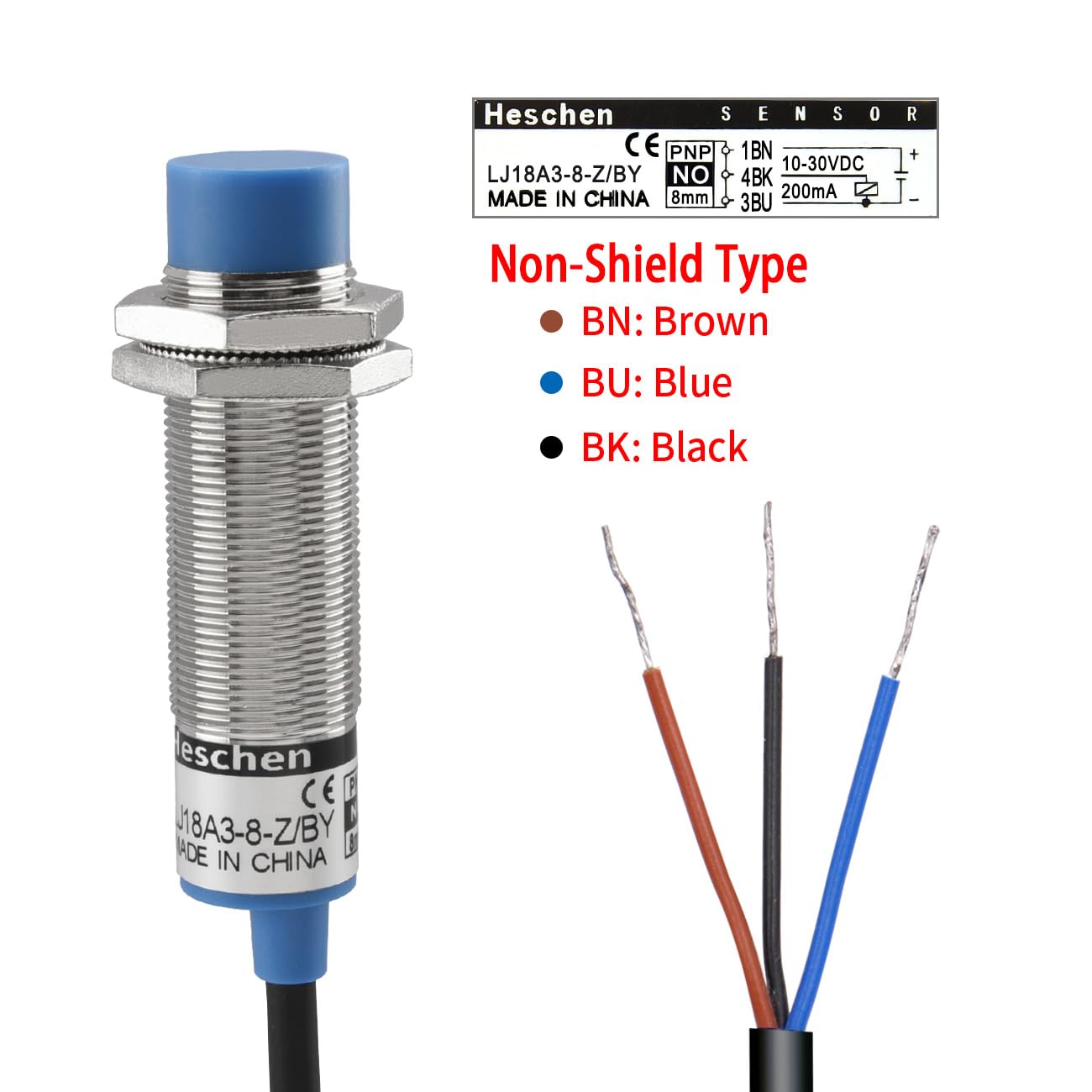 Proximity Sensor For Car LJ18A3-8-Z/AX Non-Shield Proximity Sensor