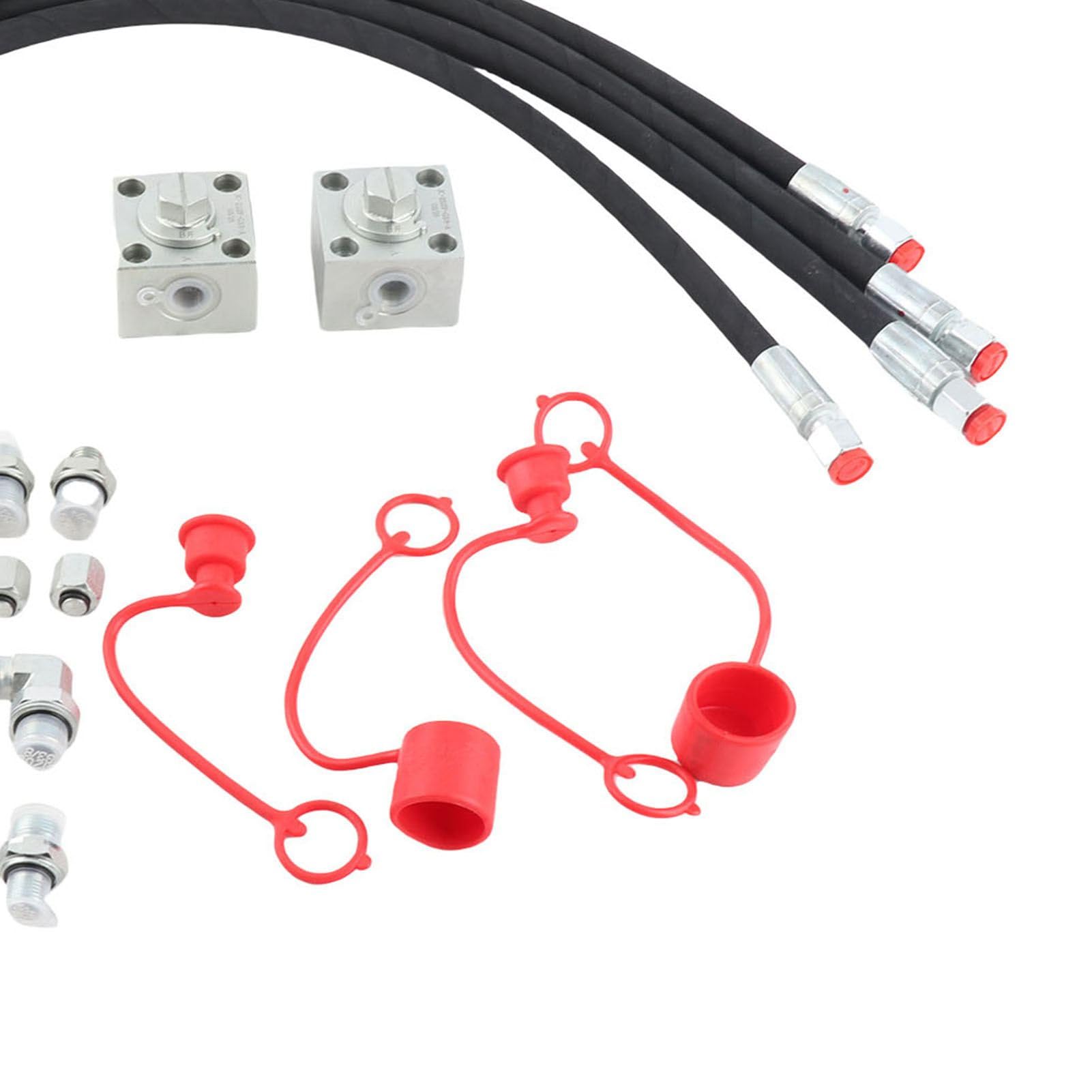 Valvola di Deflessione Idraulica 3 Percorsi 1-2 Tonnellate Mini Escavatori Cinesi 31" Tubi Connessioni Rapide Accessori