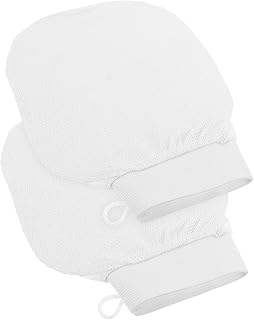 فوميز. قفازات تقشير للتقشير والاستحمام، قفازات تنظيف البشرة، قفازات تنظيف الجسم، قفازات سبا قابلة لاعادة الاستخدام، قفازات استحمام للظهر، قفازات تقشير للظهر، قطعتين