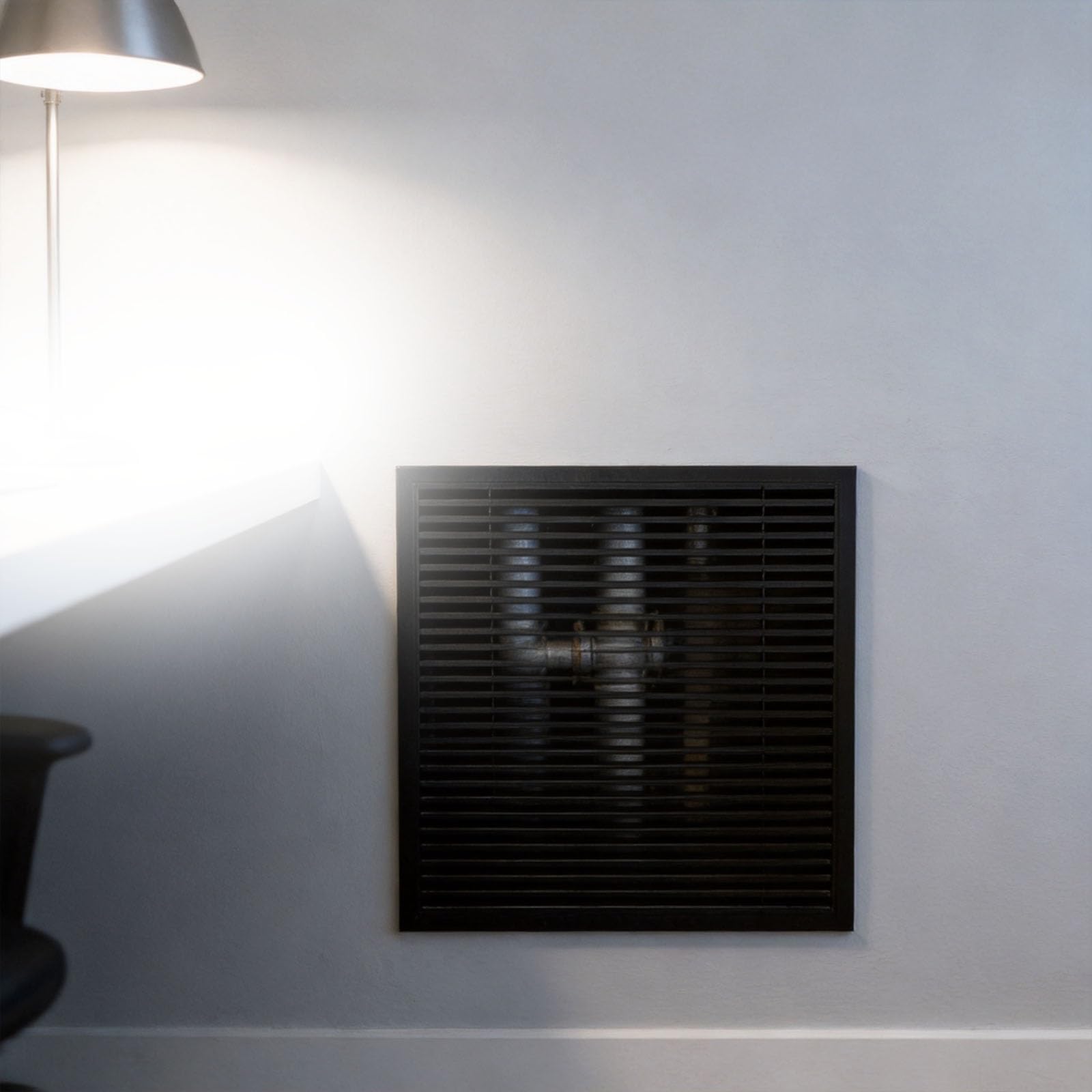 rejillas de ventilacion Placa De Radiador Con Clip De 15 20 30 40 60 80 120 Cm De Largo, Cubierta De Calentador Sin Taladro Para Pared/gabinete(H 40 CM L 45 CM)