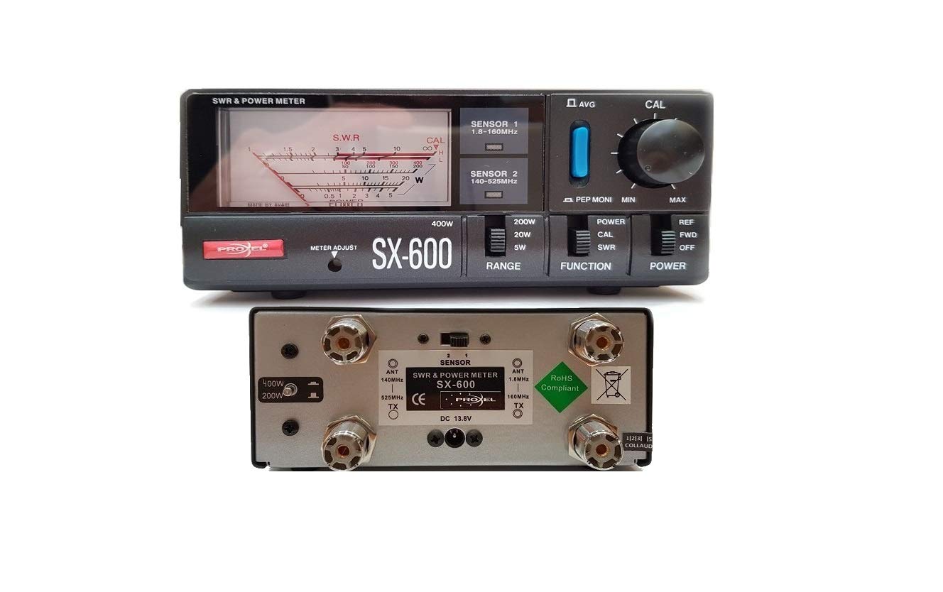 SX-600 ROSMETRO - WATTMETRO 1.8~160 MHz - 140~525 MHz from 5 to