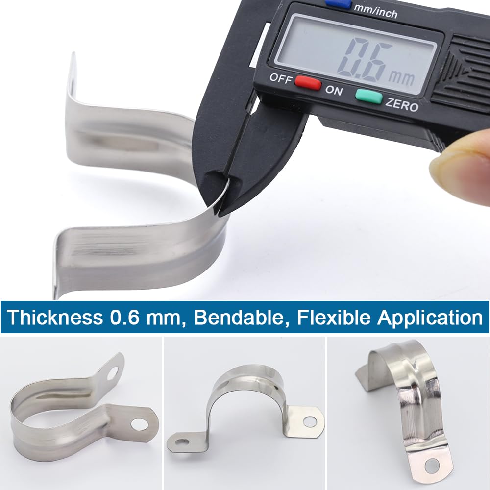 20 Fascette Metalliche In Acciaio Inox 304 - Per Tubi Da 32mm - Fissaggio Robusto - Foto 10