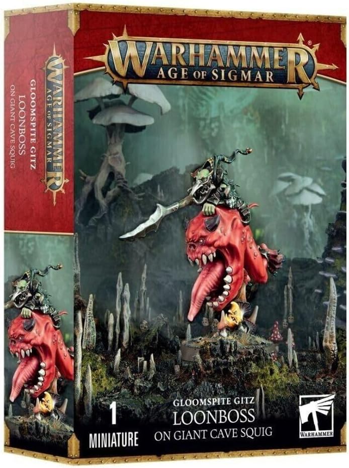 Gloomspite Gitz Loonboss on Giant Cave Squig