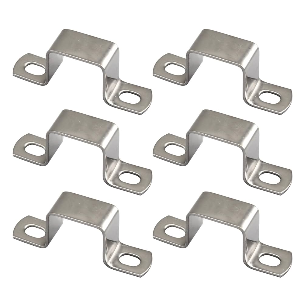 Amazon.co.jp: (6個) 35x35mm 角パイプクランプ 304 ステンレス
