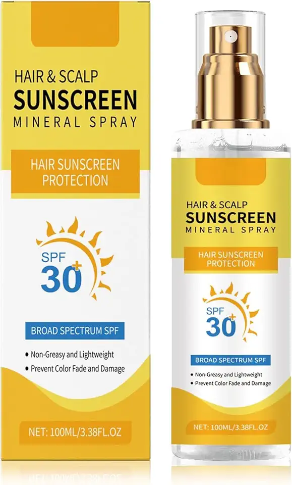 Ultimate Hair & Scalp Sunscreen Spray FPS 30 | Bloqueador UV seguro para cor para cabelos tingidos/destacados | Proteção leve e não oleosa | Essenciais de praia e piscina | Escudo de couro cabeludo