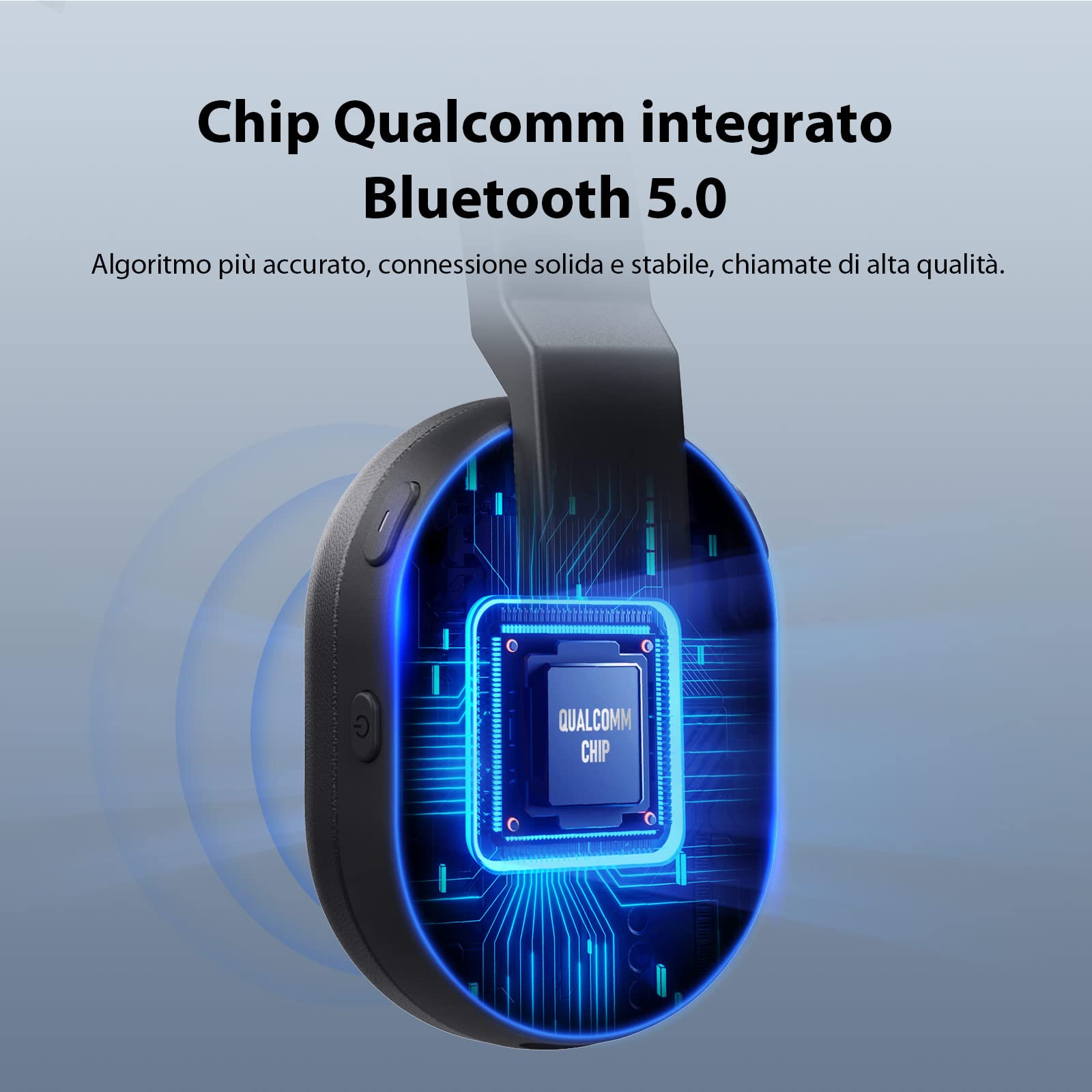 EKSA Cuffie Bluetooth con Microfono e Cancellazione Rumore, Dongle USB, 45h Autonomia e 10m Portata, Cuffie con Filo per PC, Teams, Ufficio, Call Center