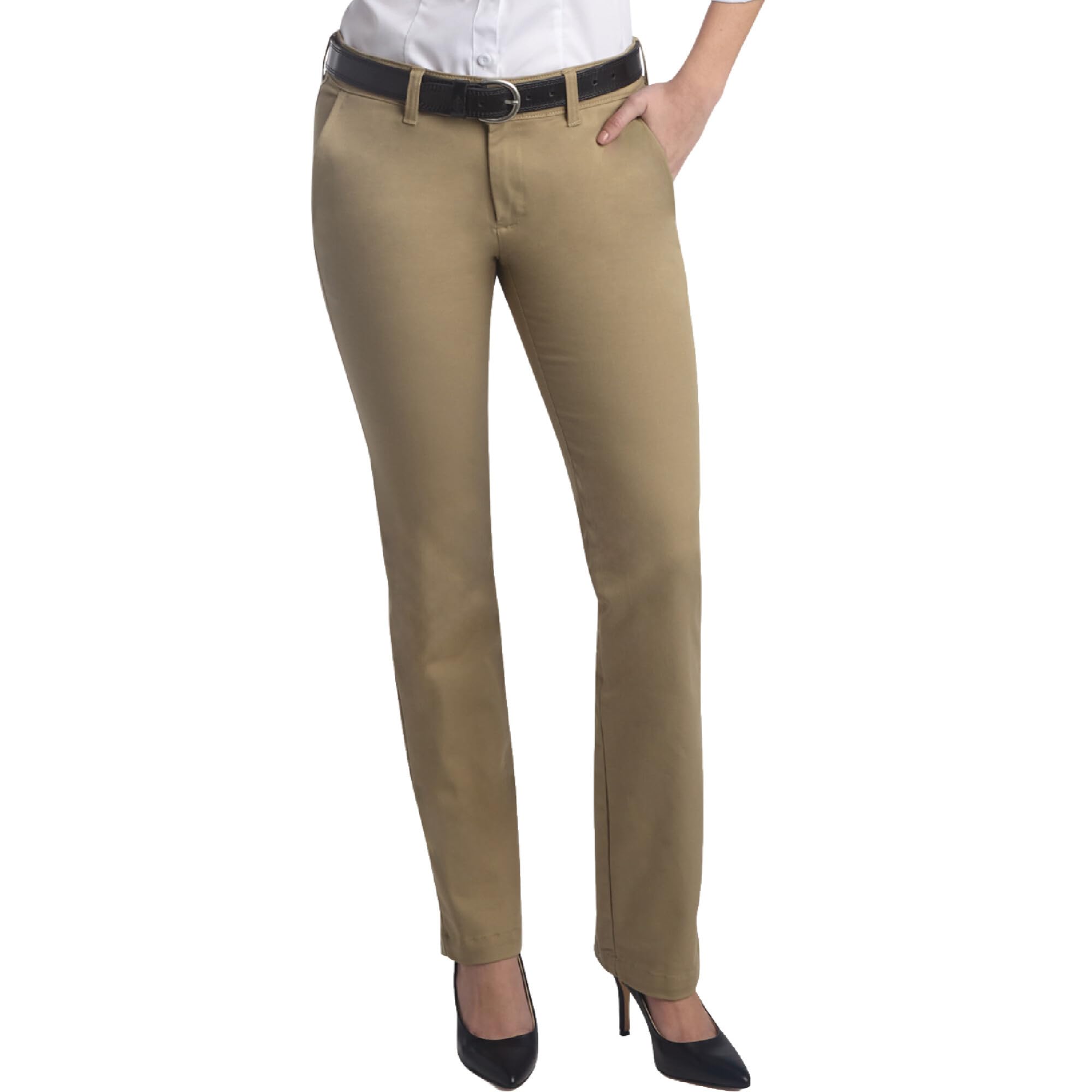 Dickies Womens Mid-Rise, Skinny Twill Pant, Runs Small