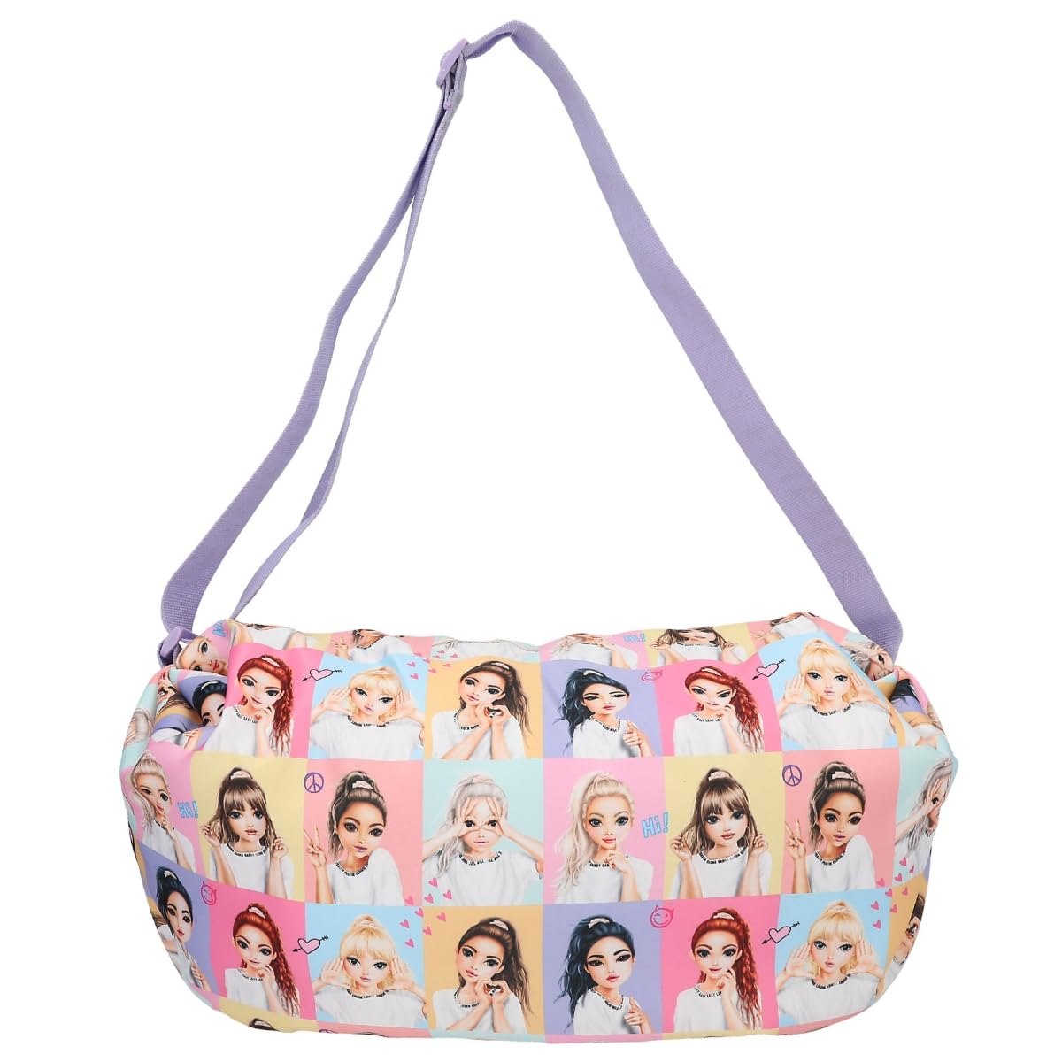 Depesche 12595 TOPModel Snap Shots Crossbag in Colourful Design, Shoulder Bag with Model Motif and Adjustable Shoulder Strap