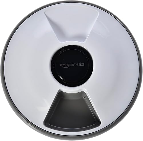 Miniatura 2 de Tienda Basics Comedero automático para mascotas con paquete de refrigeración, 12.4 x 12.4 x 3.3 in, color blanco