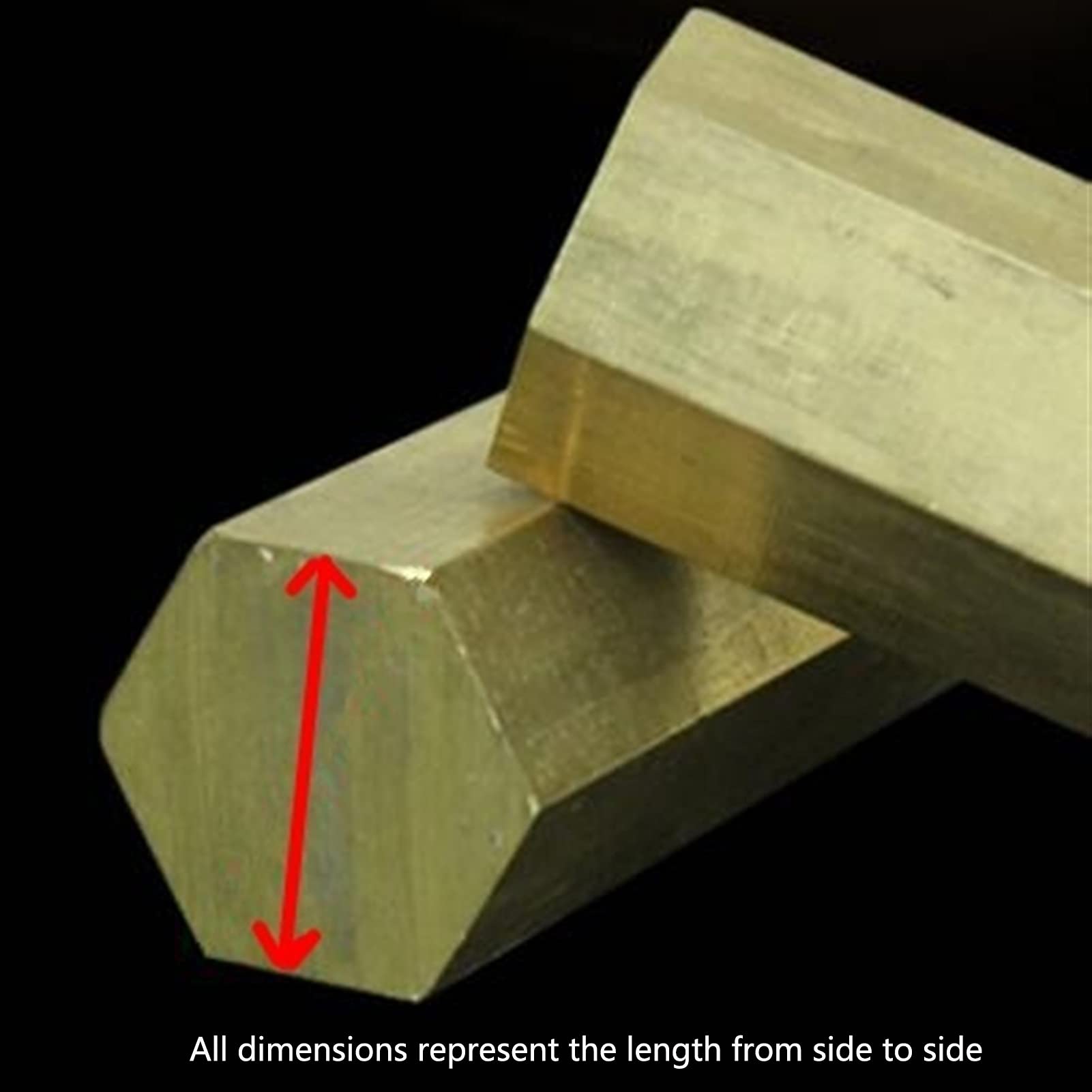 SBTRKT 0.5meter Hexagon Brass Rod?High Strength and Good Plasticity?The Board Surface is Flat and The Cut is Neat (Color : 12MM)