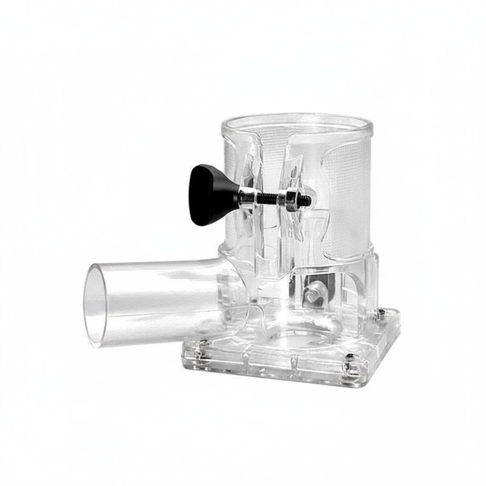 Thickened Transparent Router Dust Hood Easy to Remove Woodworking Trim Router Base Quick Installation Dust Collection Base Wear-Resistant for Carpentry, Transparent Thick-picture-17