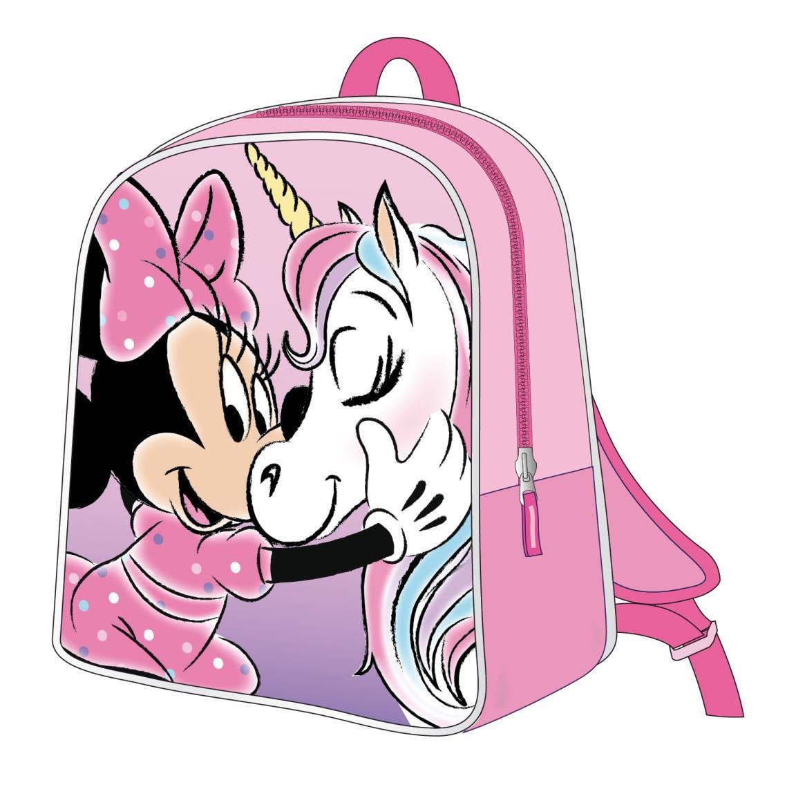 Disney Mochila Infantil Minnie 3D 2100-4018 para Niños, Schwarz, Talla única