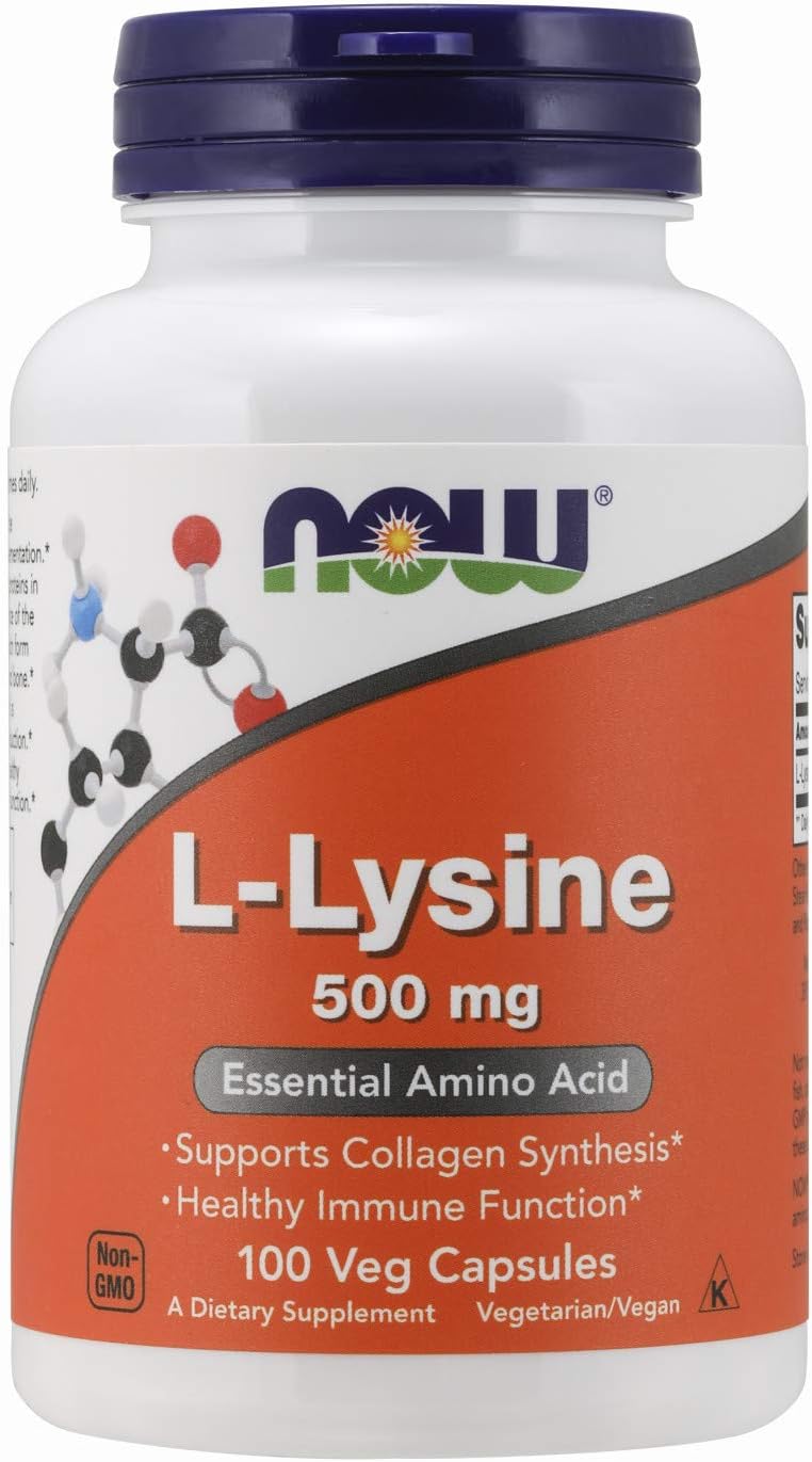NOW Supplements, L-Lysine (L-Lysine Monohydrochloride) 500 mg, Amino Acid, 100 Capsules : Health & Household