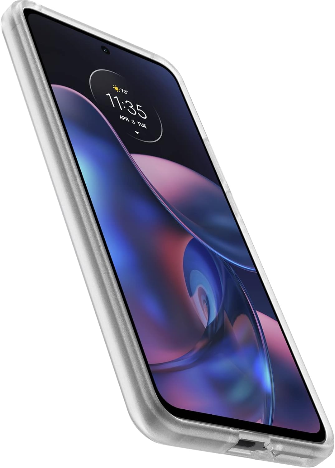 OtterBox Motorola Edge (2022 ONLY) Prefix Series Case - Clear, Ultra-Thin, Pocket-Friendly, Raised Edges Protect Camera & Screen, Wireless Charging Compatible