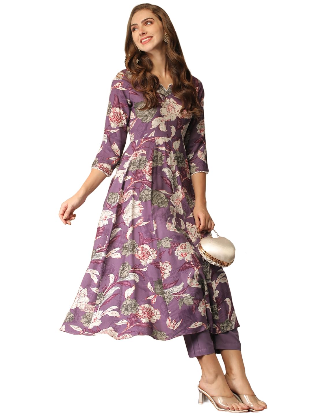 ANNI DESIGNER Women Rayon Blend Kurta Pant Set - Review, Price and Buying Guide