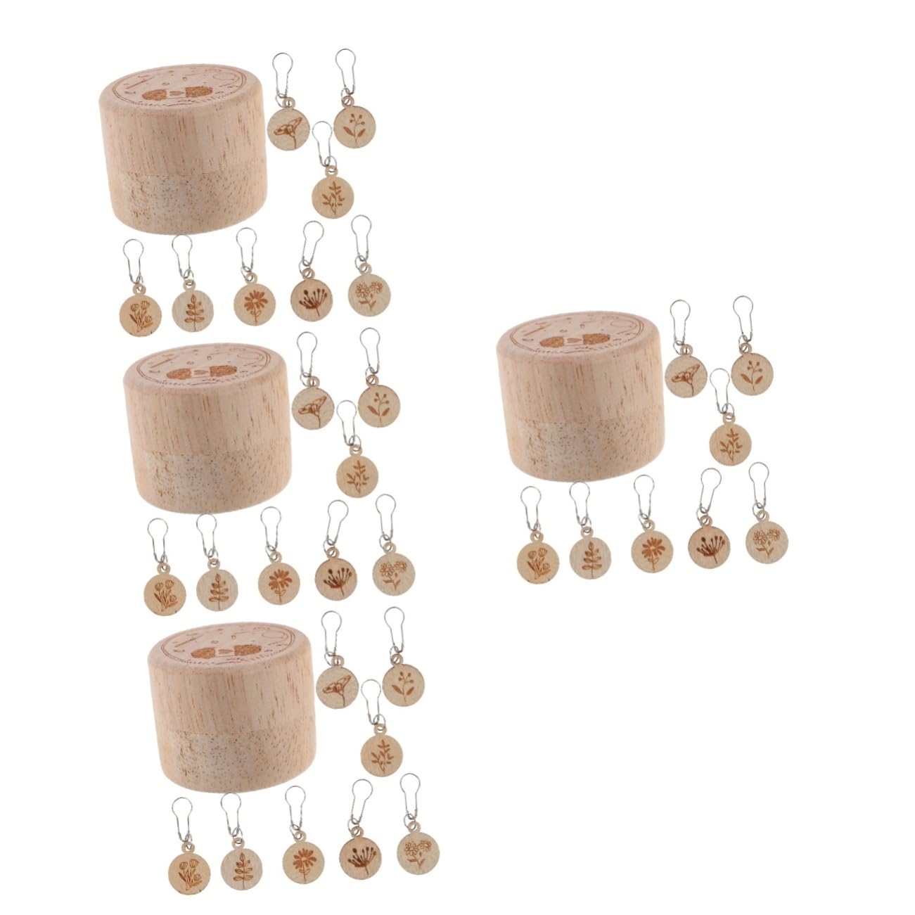 SEWACC 4juegos Marcadores De Punto Madera Para Crochet De Caja Accesorios De Costura Para Tejer y Bordar Para Errores y Seguimiento De Proyectos