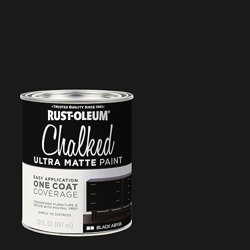 Miniatura 52 de Rust-Oleum 287722 - Pintura a la tiza ultramate para interiores, 30 onzas, capa superior transparente mate