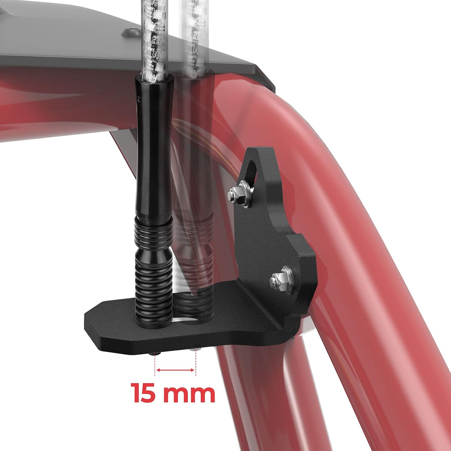 Kemimoto 2 PCS Adjustable X3 Whip Light Flag Mount, UTV Rear Pillar Flag Antenna Mounting Brackets for LED Whip Light Compatible with Can Am Maverick X3/X3 Max Turbo DS RS RR Whip Holder