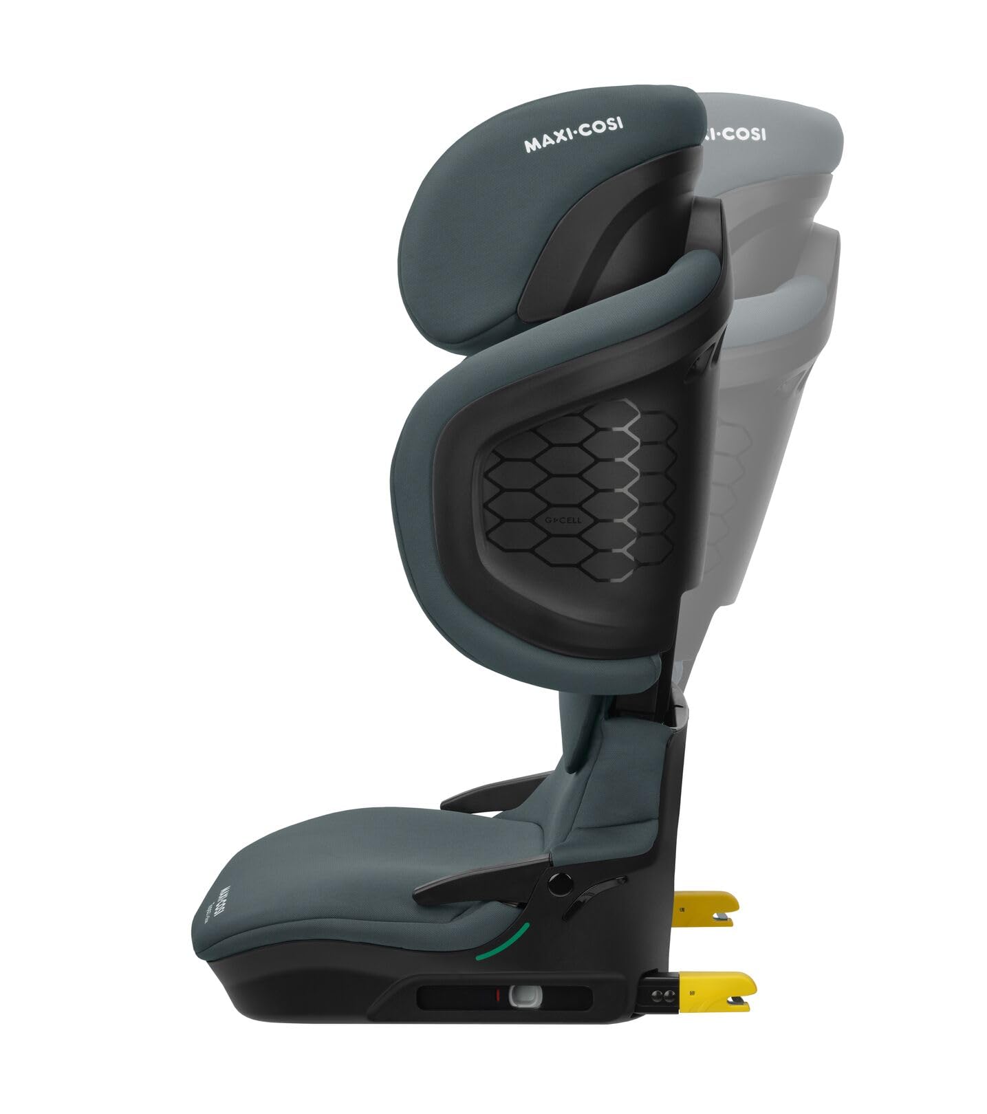 Maxi-Cosi Topaz i-Size, Silla Coche Plegable, Silla de Coche ISOFIX, 3,5-12 a, 100-150cm, Portátil, Altura Ajustable, Protección contra impactos laterales G-CELL, Full Graphite